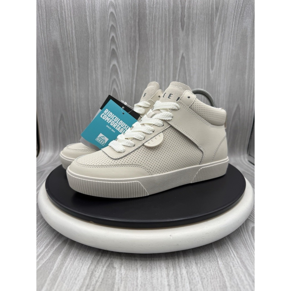 Reef Lay Day Hi Womens Size 8 Whisper White Cream Hi Top Casual Sneakers CJ6875